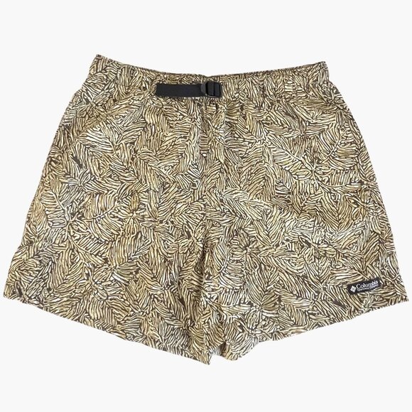 Columbia Women's Nylon Polyester Blend Elastic Waist Shorts w/ Belt Size M EUC! - Picture 1 of 12